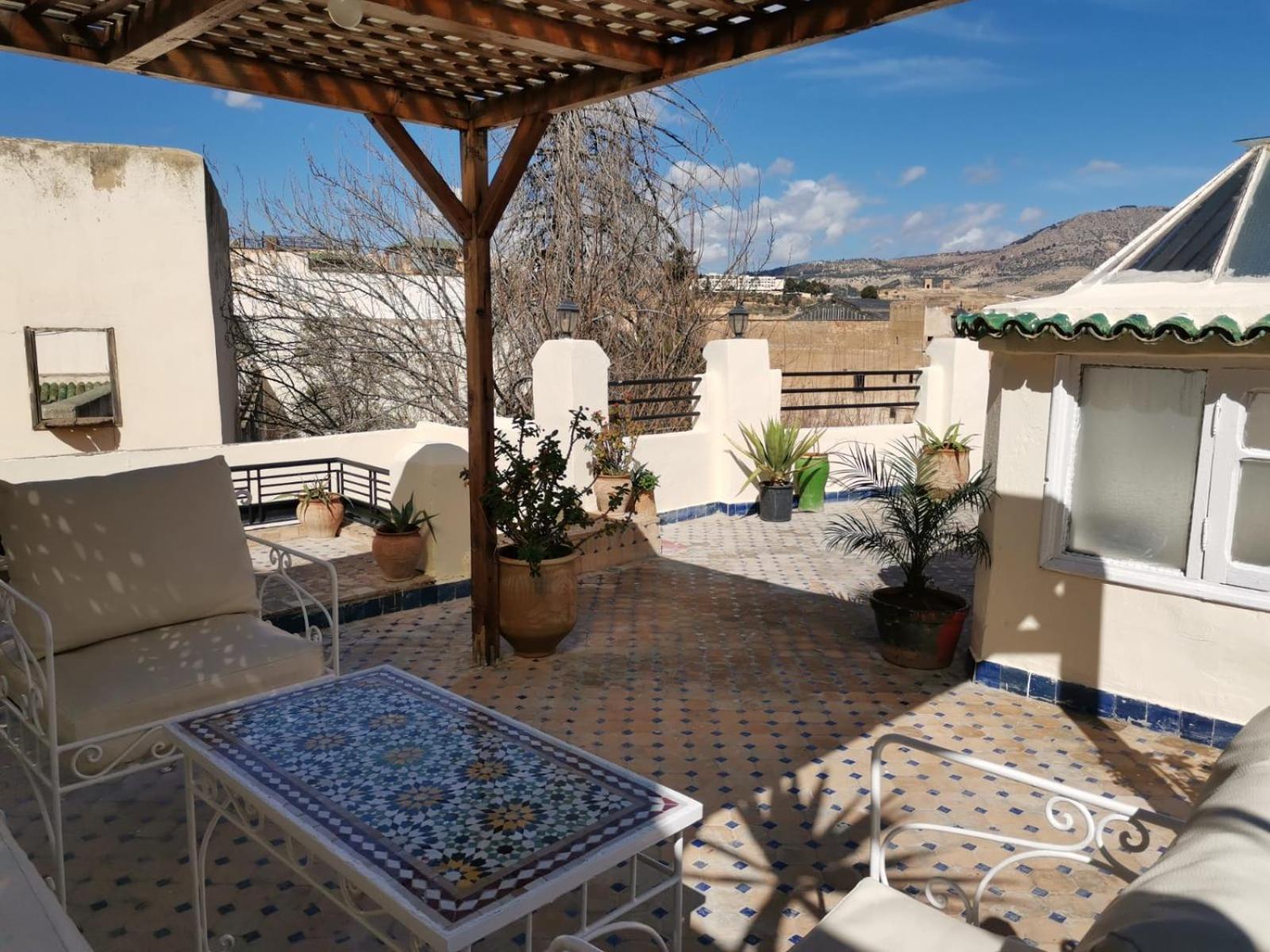 Riad Avec Terrasse Privee Et Piscine Partagee A 300M Fès Dış mekan fotoğraf